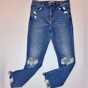Abercrombie & Fitch Womens The Super Skinny High Rise Strech Jeans Size 28/6S